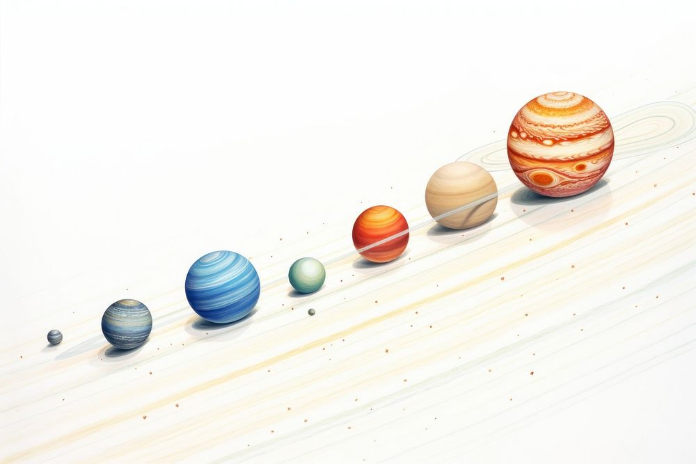 Solar system planet space astronomy. AI generated Image by rawpixel.