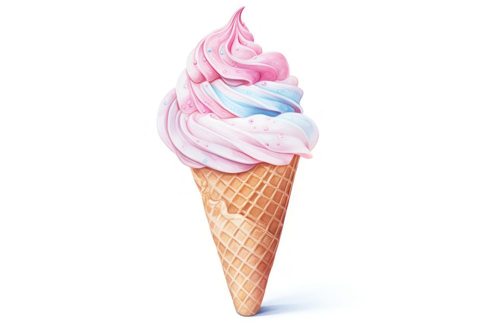 Soft serve cream dessert food. AI generated Image by rawpixel.