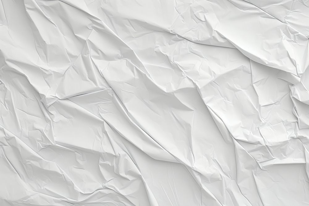 Crumpled white paper effect 