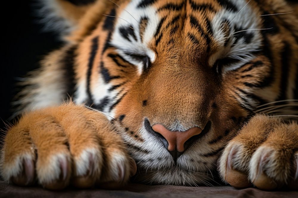 Tiger wildlife animal mammal. AI generated Image by rawpixel.