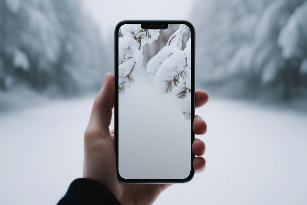 Smartphone screen with design space