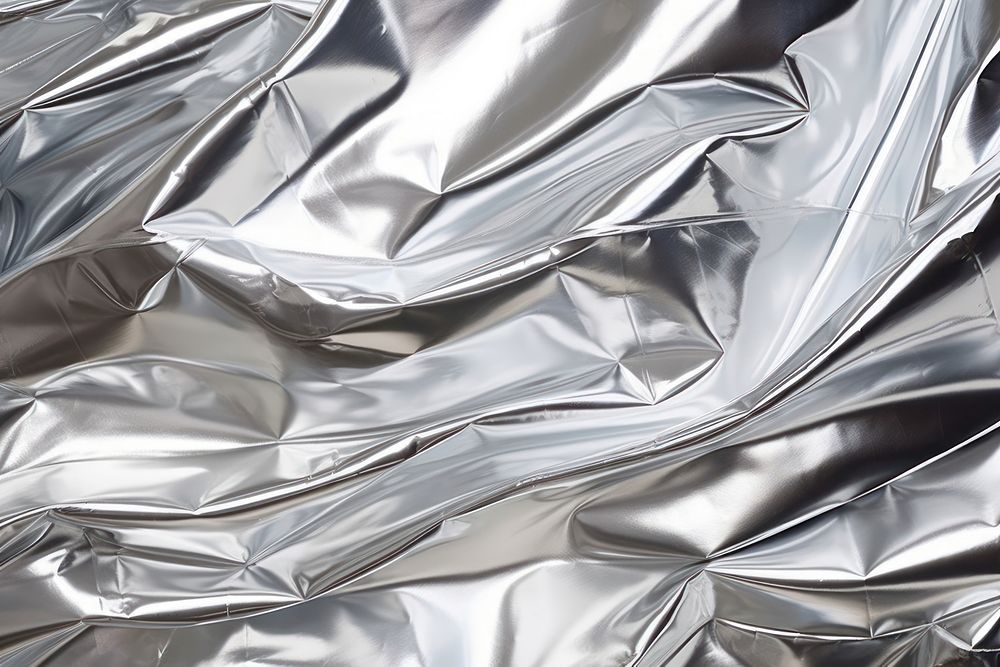 Aluminum foil Texture Background backgrounds textured aluminium. AI generated Image by rawpixel.
