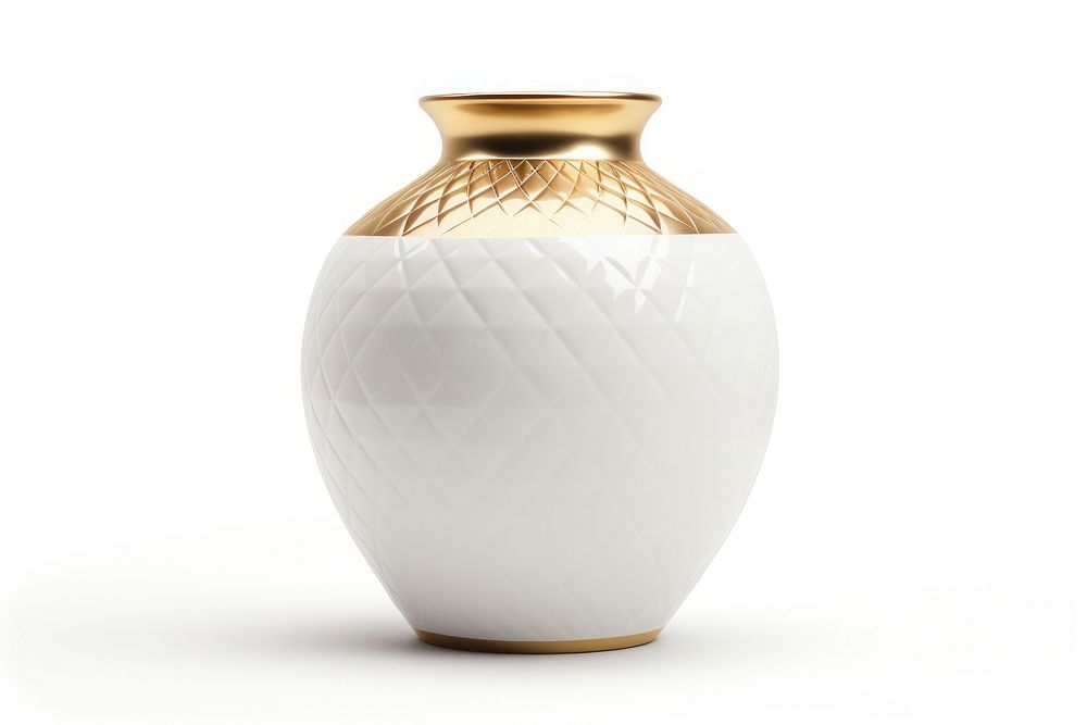 Vase porcelain pottery white. AI generated Image by rawpixel.