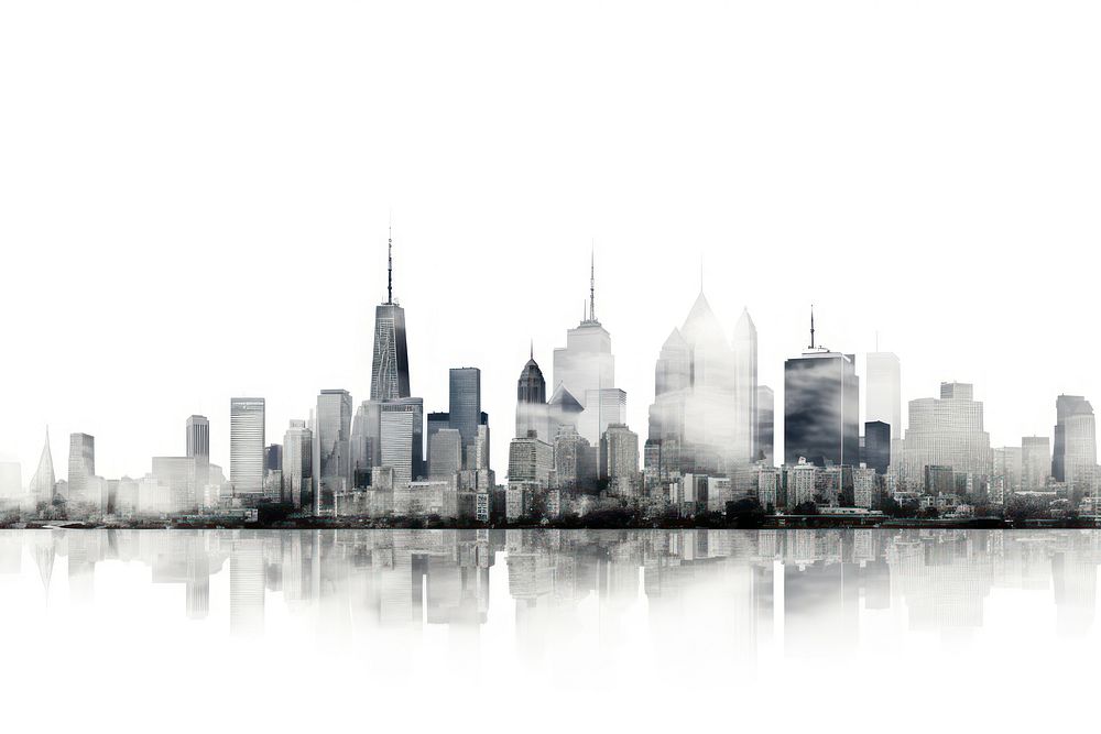 City scape skyscraper architecture metropolis. AI generated Image by rawpixel.