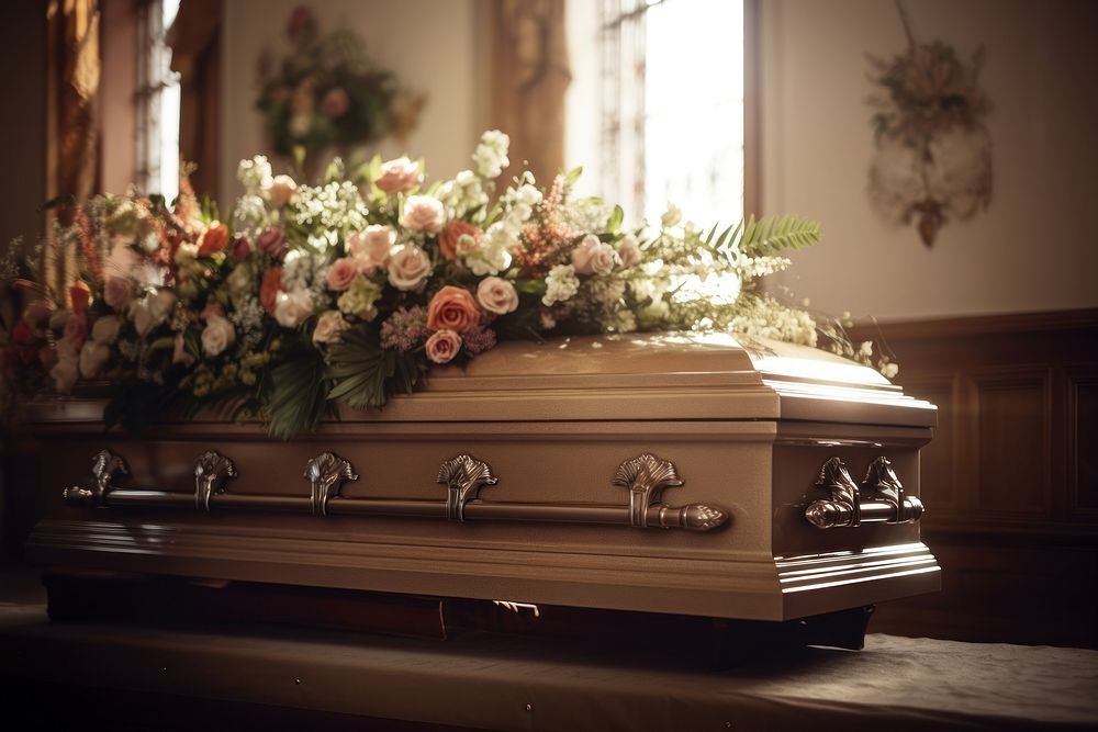 Funeral service flower coffin plant. | Free Photo - rawpixel