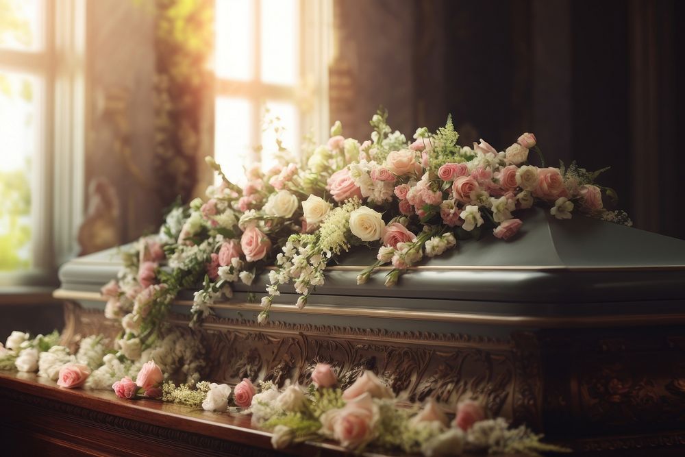 Funeral service flower coffin plant. | Free Photo - rawpixel