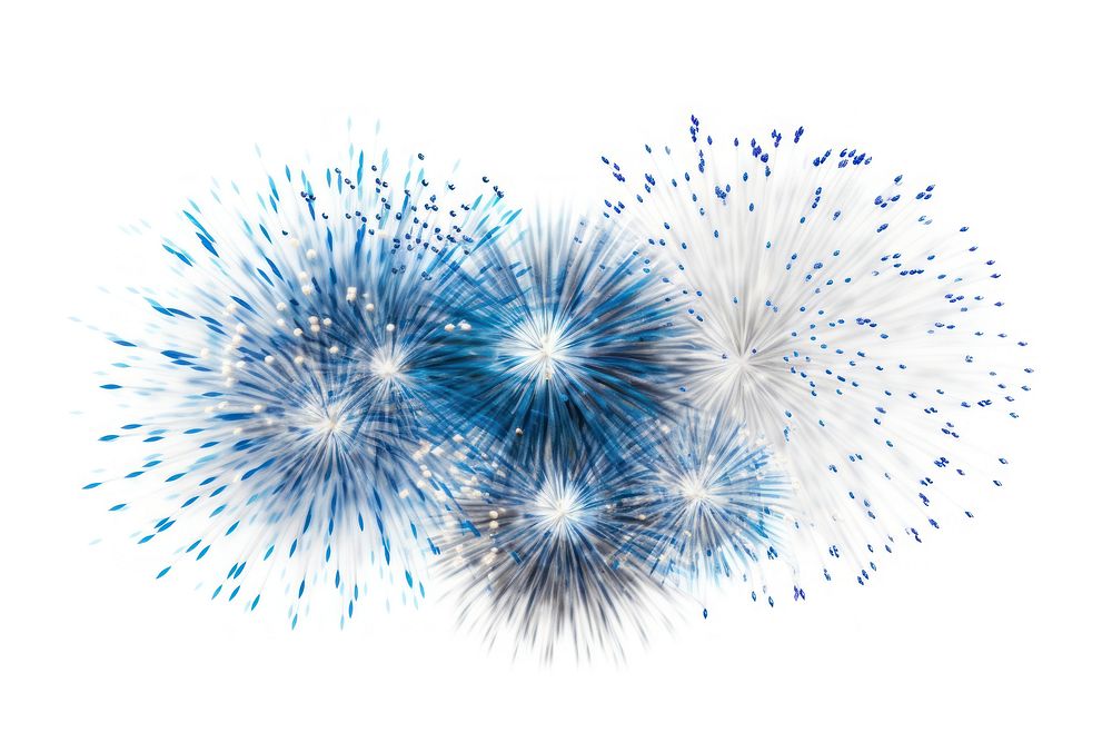 Firework fireworks blue white background. AI generated Image by rawpixel.