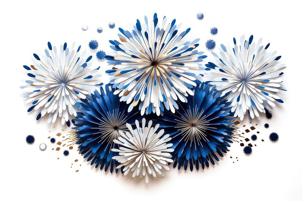 Firework fireworks flower blue. AI generated Image by rawpixel.