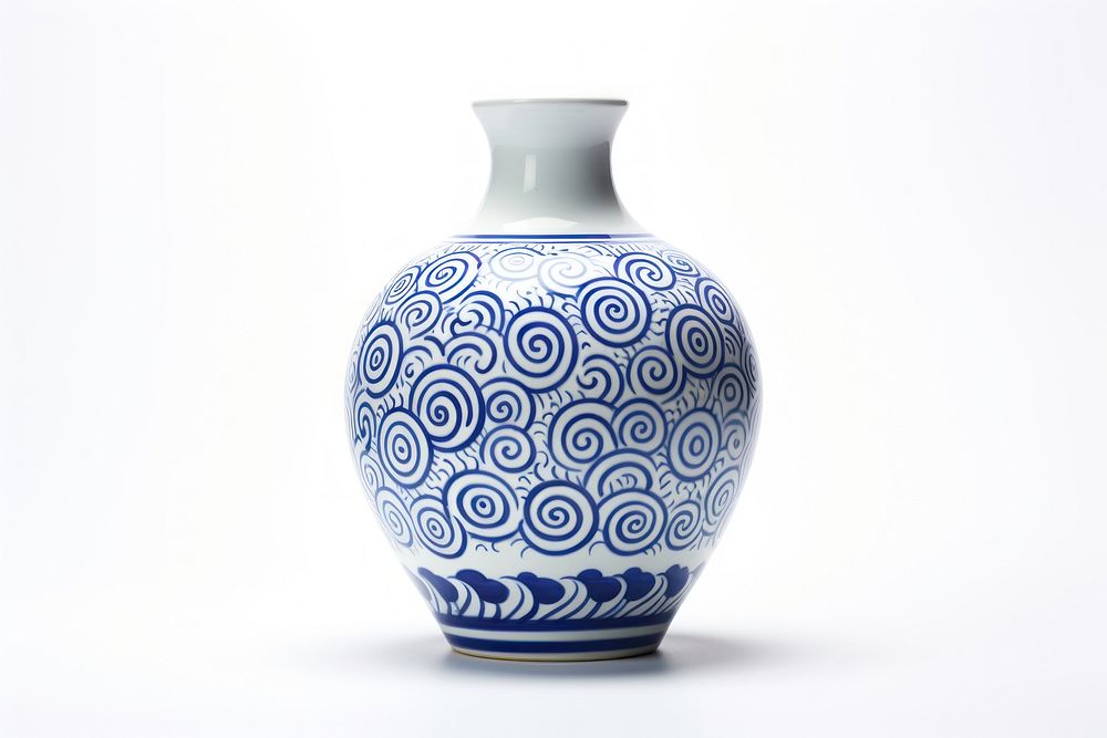 Vase porcelain pottery pattern. 