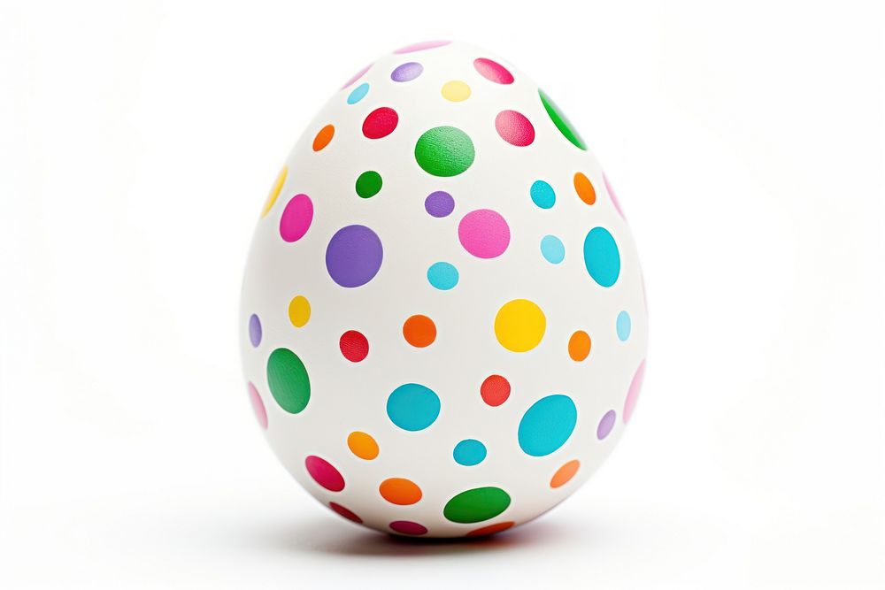 Easter egg white background celebration decoration. AI generated Image by rawpixel.