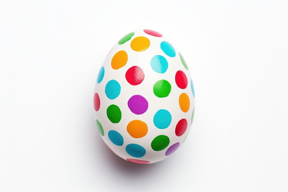 Easter egg white background celebration decoration. 