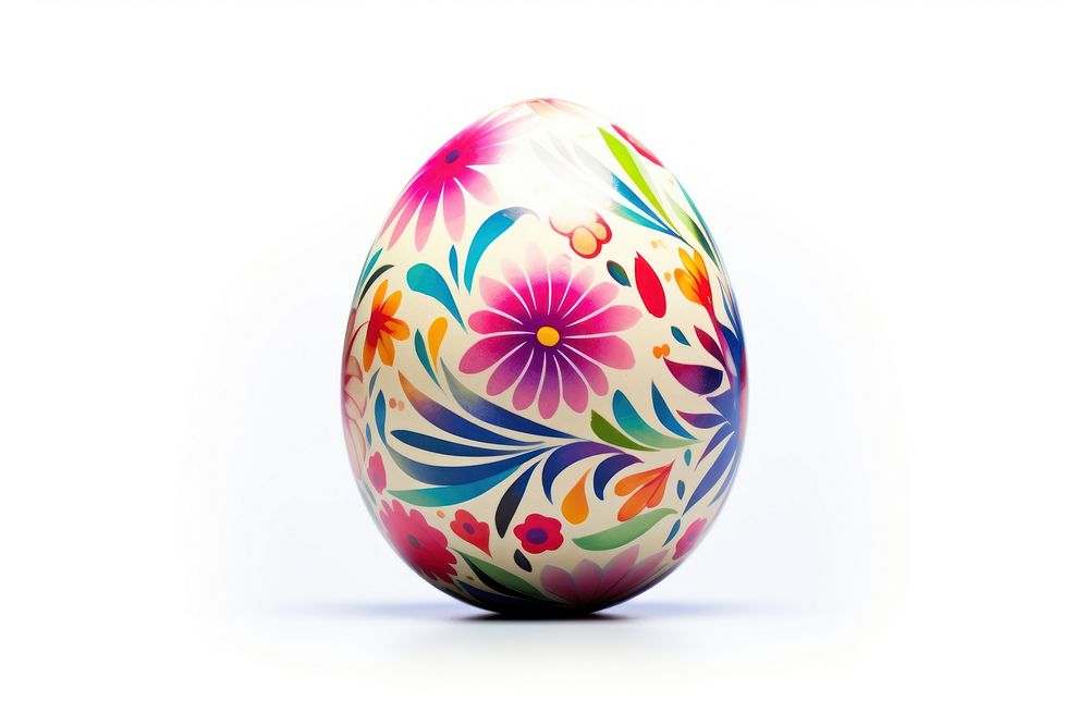 Easter egg white background celebration creativity. 