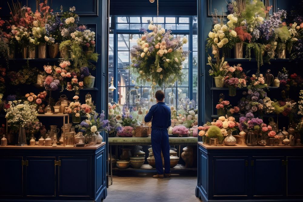 Flower shop plant transportation architecture. AI generated Image by rawpixel.