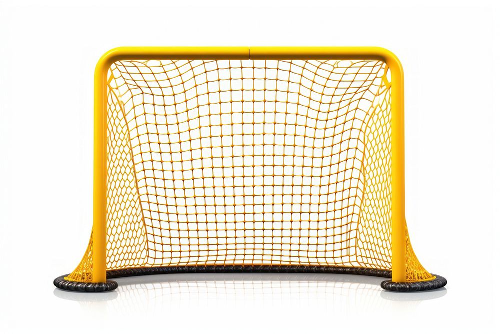 Hockey fence goal white background. AI generated Image by rawpixel.