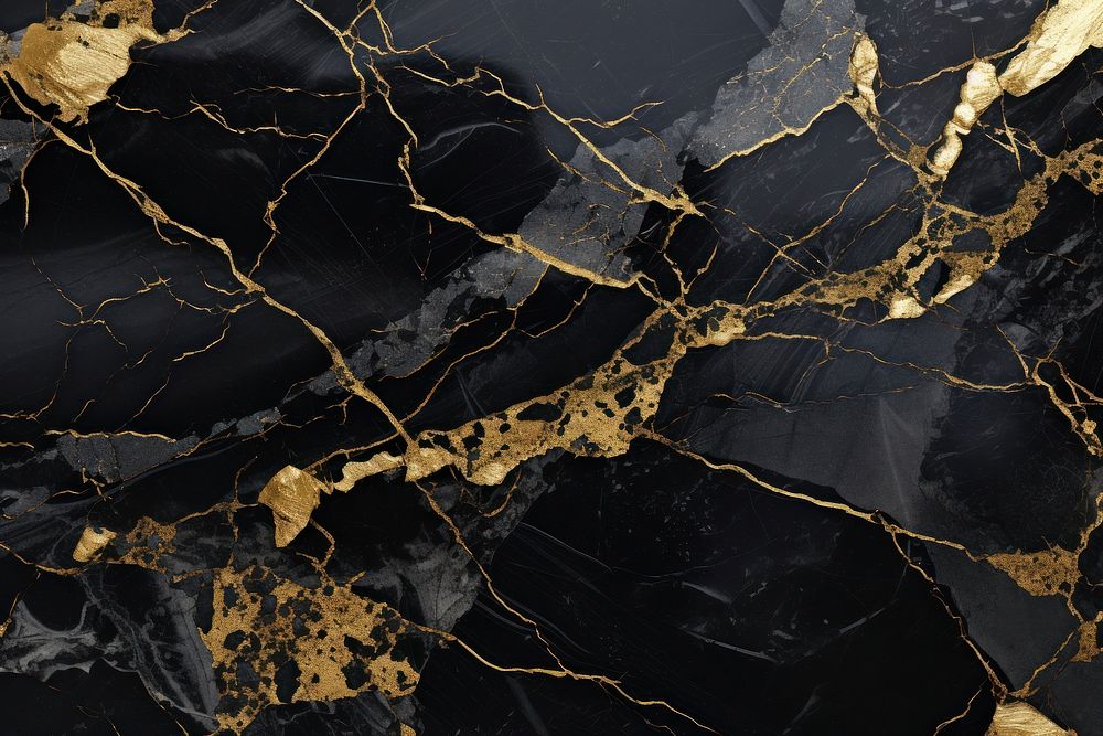 Backgrounds abstract black gold. AI generated Image by rawpixel.