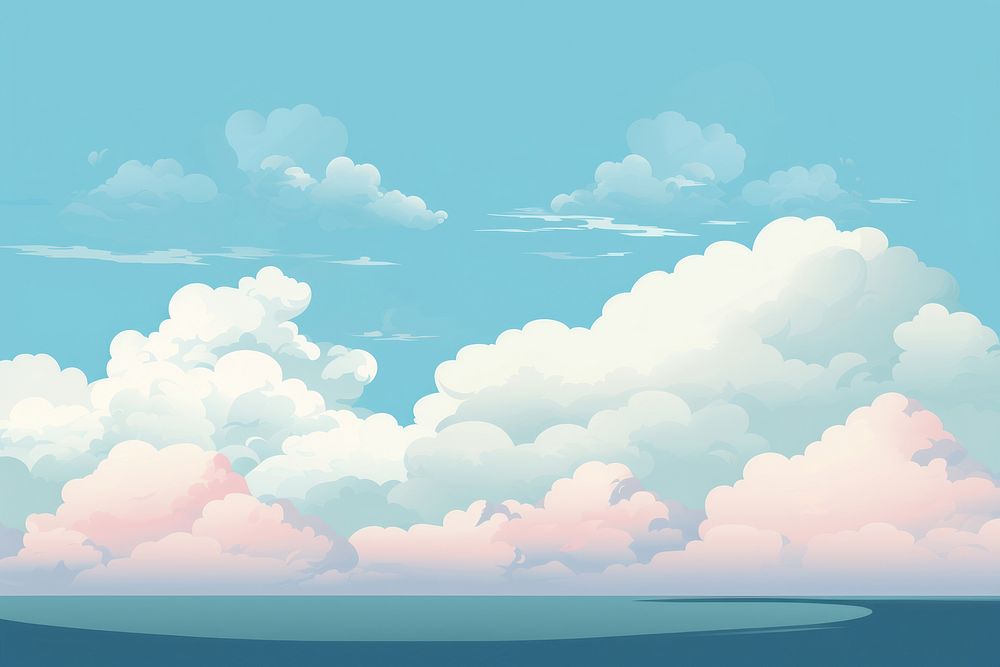 Summer cloud backgrounds outdoors horizon. AI generated Image by rawpixel.