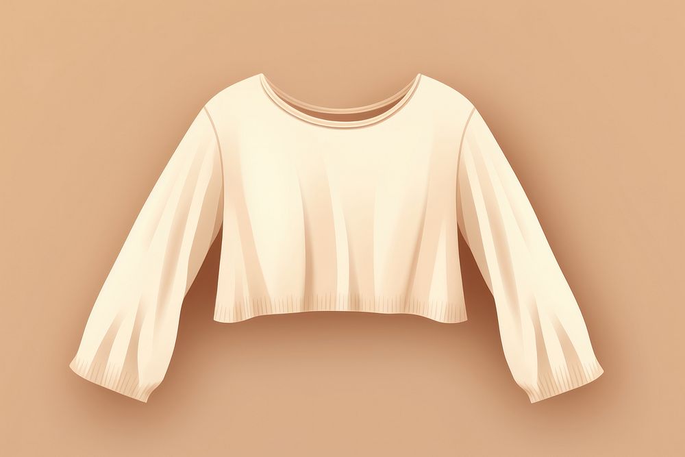 Crop top sweater t-shirt blouse sleeve. AI generated Image by rawpixel.