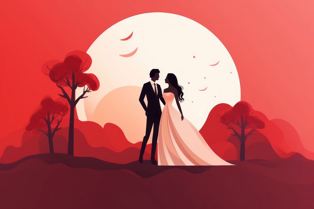 Wedding anniversary fashion bride adult. 