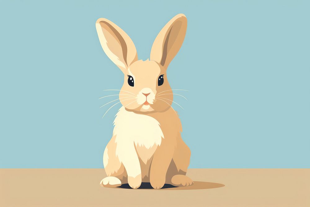 Rabbit animal rodent mammal. AI generated Image by rawpixel.