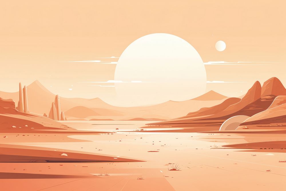 Cyberspace outdoors desert nature. AI generated Image by rawpixel.