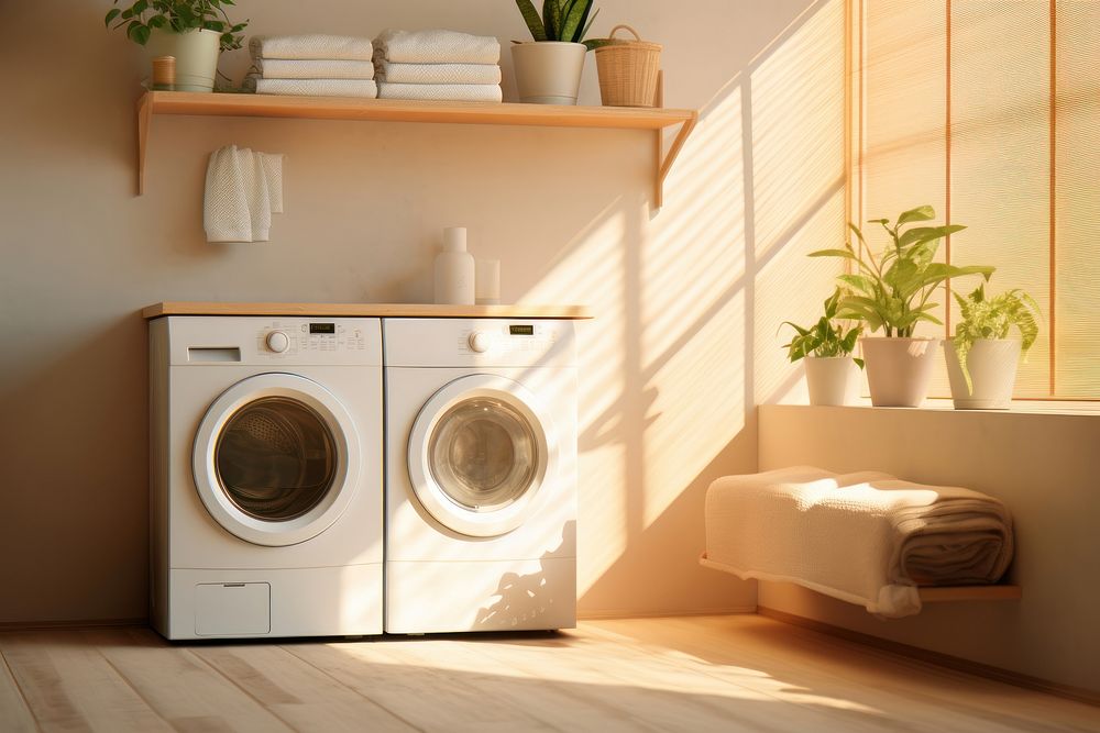 Laundry appliance dryer room. AI generated Image by rawpixel.