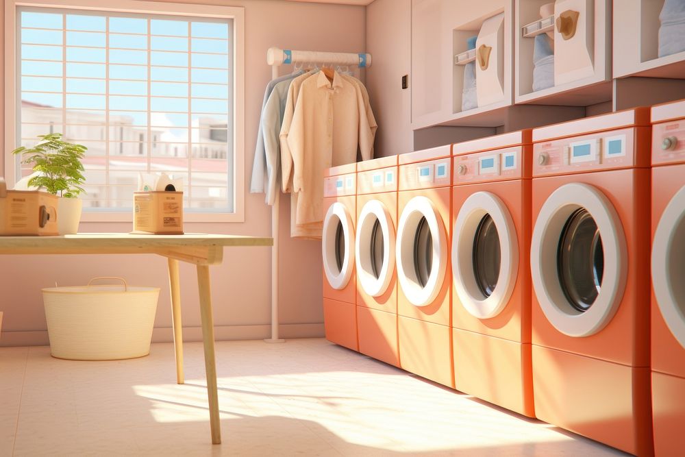Laundry appliance dryer room. AI generated Image by rawpixel.