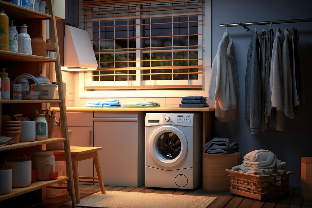 Laundry appliance dryer room.