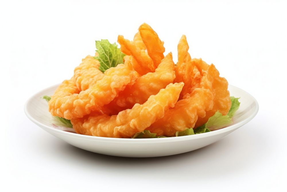 Tempura plate food meal. AI generated Image by rawpixel.