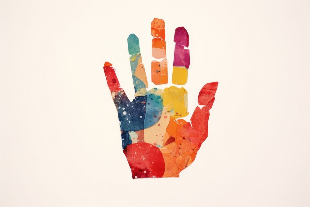 Hand five fingers art creativity gesturing. 