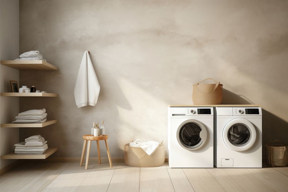 Laundry room appliance dryer architecture. 