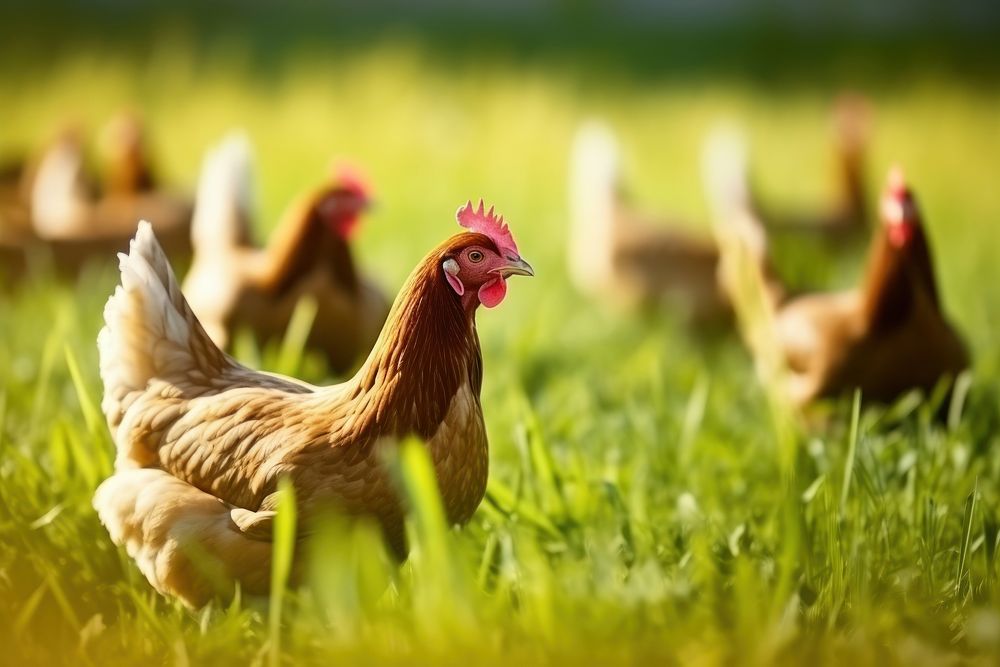 Agriculture livestock chicken poultry. AI generated Image by rawpixel.