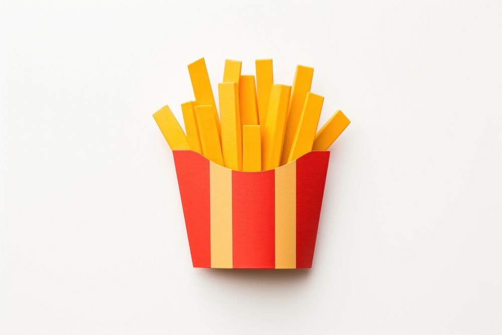Fries paper fries food. AI generated Image by rawpixel.