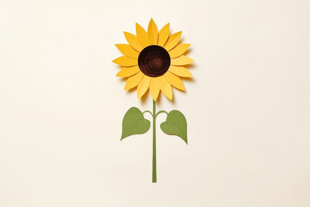 Sunflower plant anthropomorphic inflorescence. AI generated Image by rawpixel.