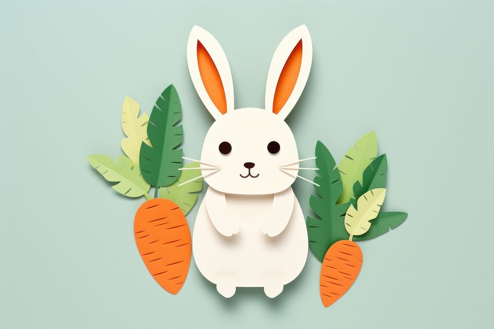 Rodent animal mammal carrot. AI generated Image by rawpixel.