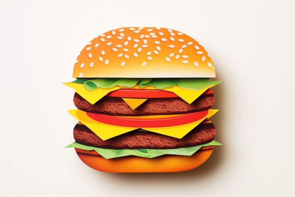 Hamburger hamburger food vegetable. AI generated Image by rawpixel.