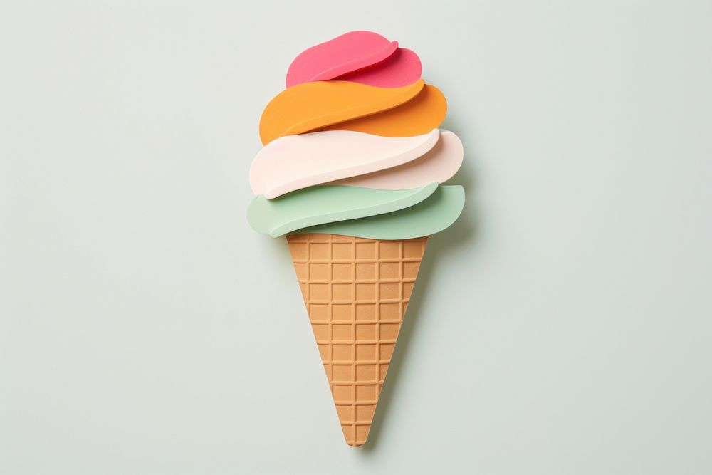 Ice cream dessert food cone. AI generated Image by rawpixel.