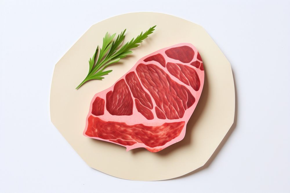 Steak plate meat beef. AI generated Image by rawpixel.