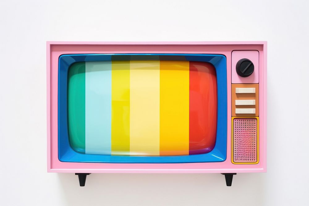 Television screen white background electronics. AI generated Image by rawpixel.