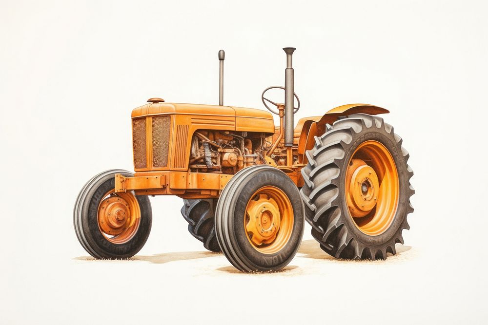 Tractor vehicle wheel transportation. AI generated Image by rawpixel.