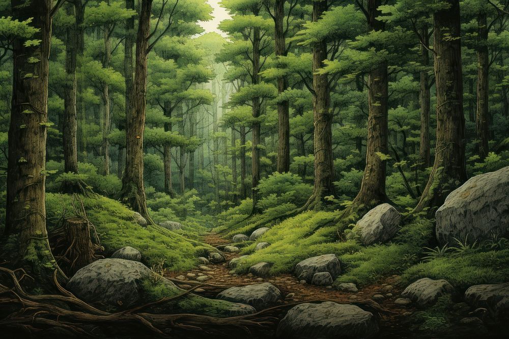 Forest wilderness vegetation landscape