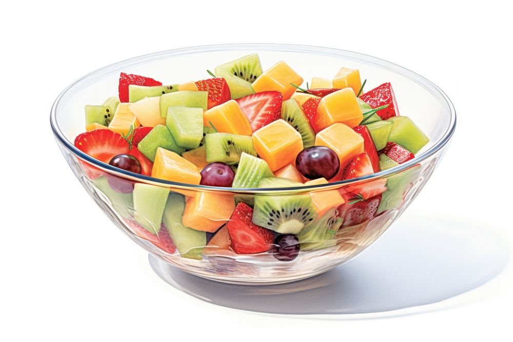 Fruit salad fruit bowl plant. AI generated Image by rawpixel.