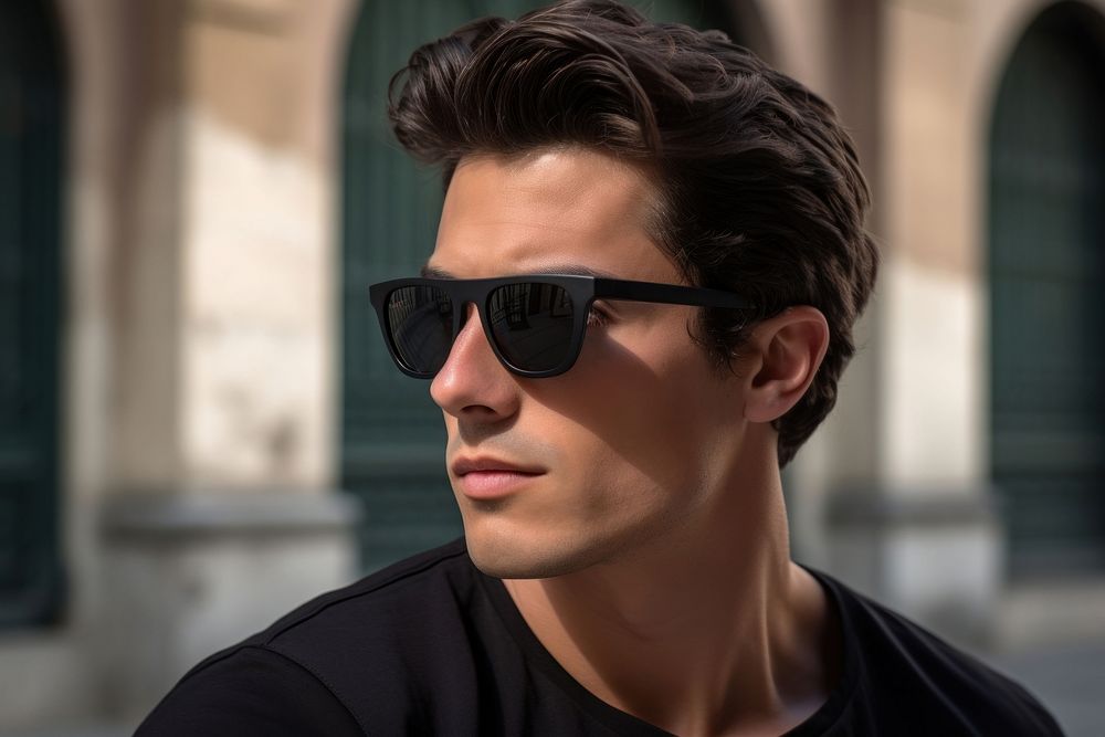 Sunglasses portrait fashion adult. 