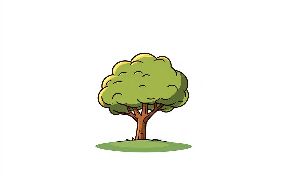 Doodle tree plant illustrated. AI generated Image by rawpixel.