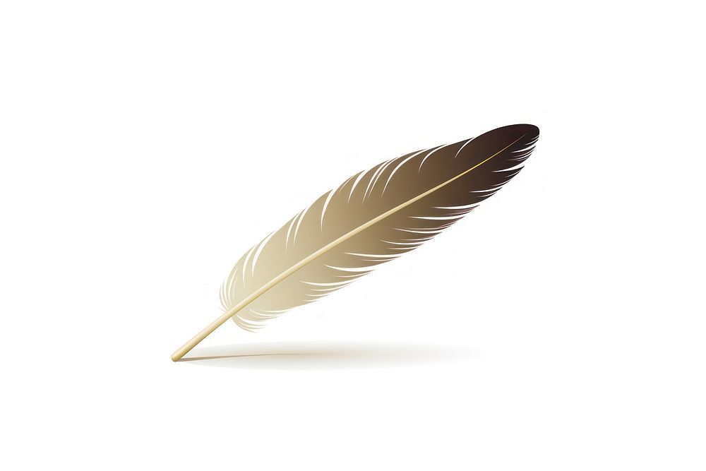 Feather feather leaf white background. AI generated Image by rawpixel.