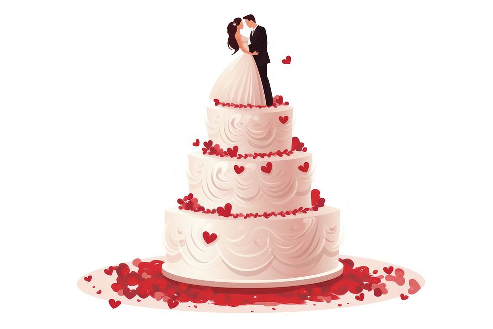 Wedding cake dessert bride food. AI generated Image by rawpixel.