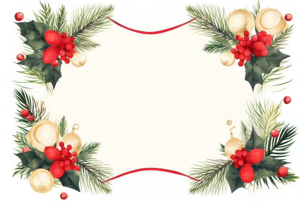 Christmas invitation border christmas white background celebration. 