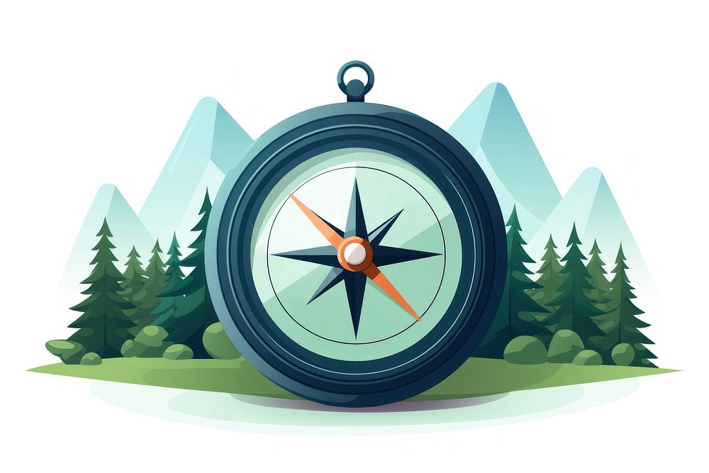 Compass transportation technology accuracy. AI generated Image by rawpixel.