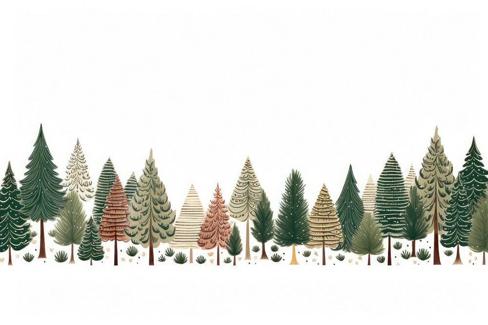 Christmas tree border christmas outdoors plant. AI generated Image by rawpixel.