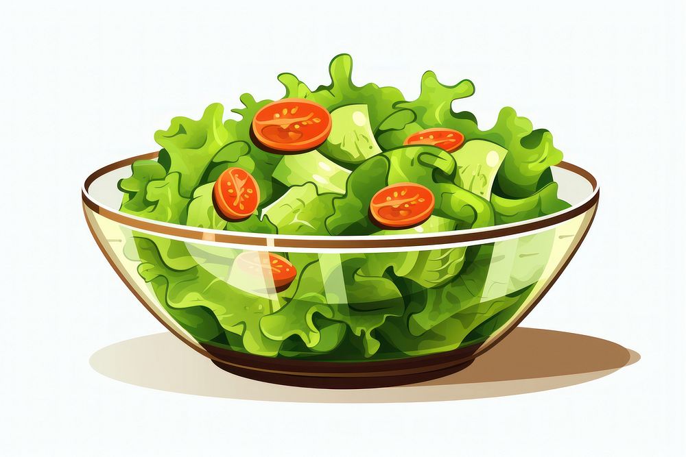Salad vegetable lettuce food. AI generated Image by rawpixel.