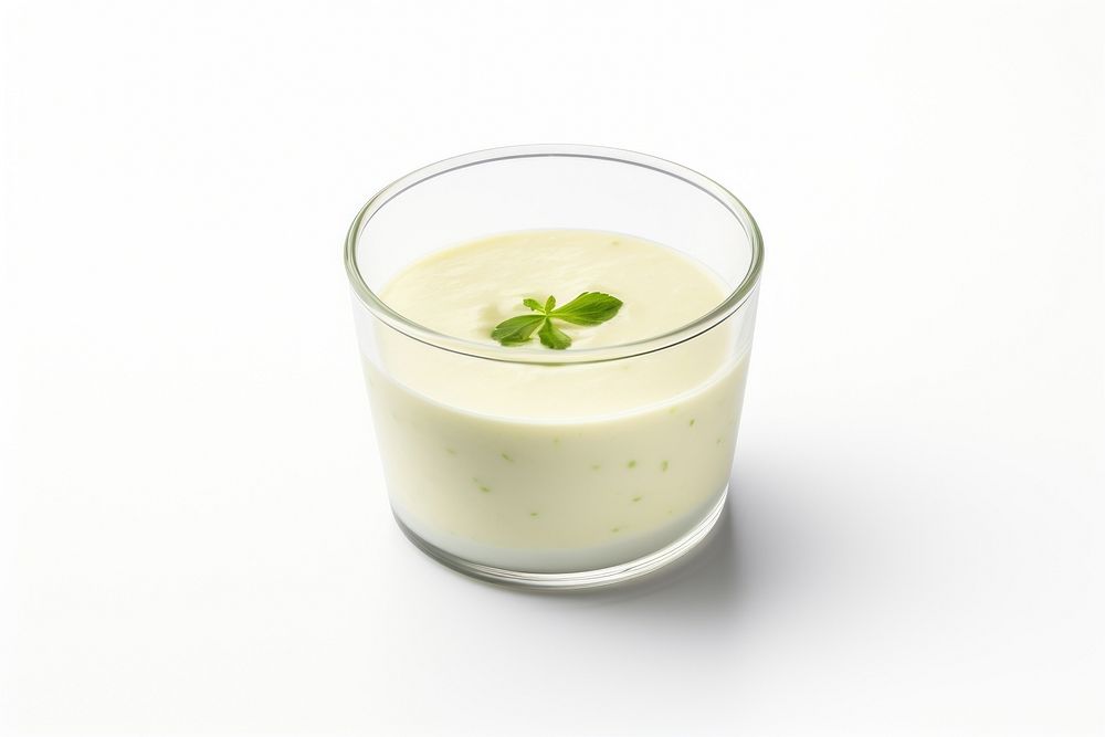 Vichyssoise dessert drink glass. AI generated Image by rawpixel.